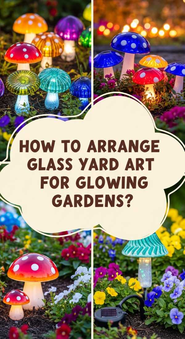 How To Arrange Glass Yard Art For A Magical Glowing Garden 69edfdcc54f04