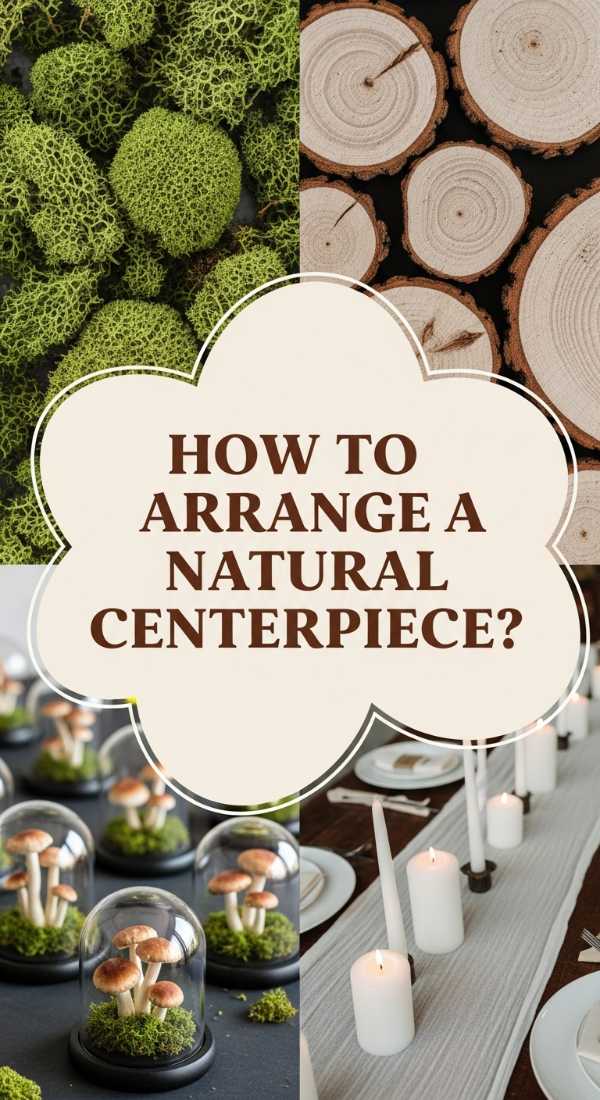How To Arrange Mushrooms For A Natural Centerpiece 69ecb078ab4f8