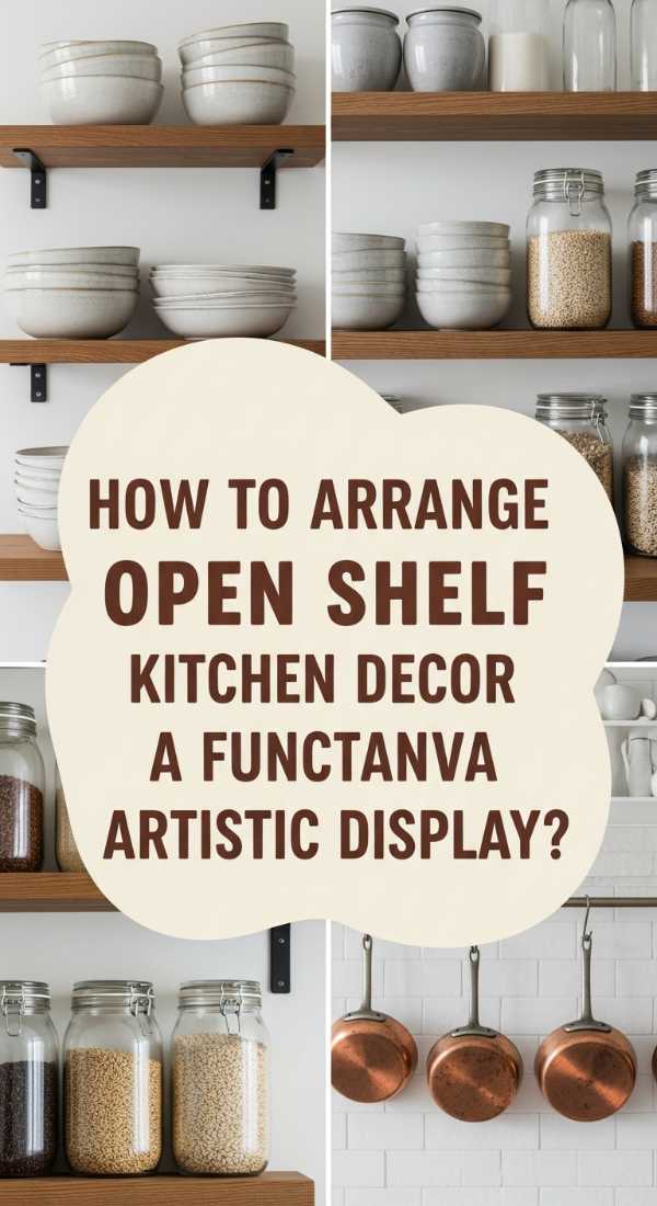 How To Arrange Open Shelf Kitchen Decor For A Functional Artistic Display 69eb42d34c1b0