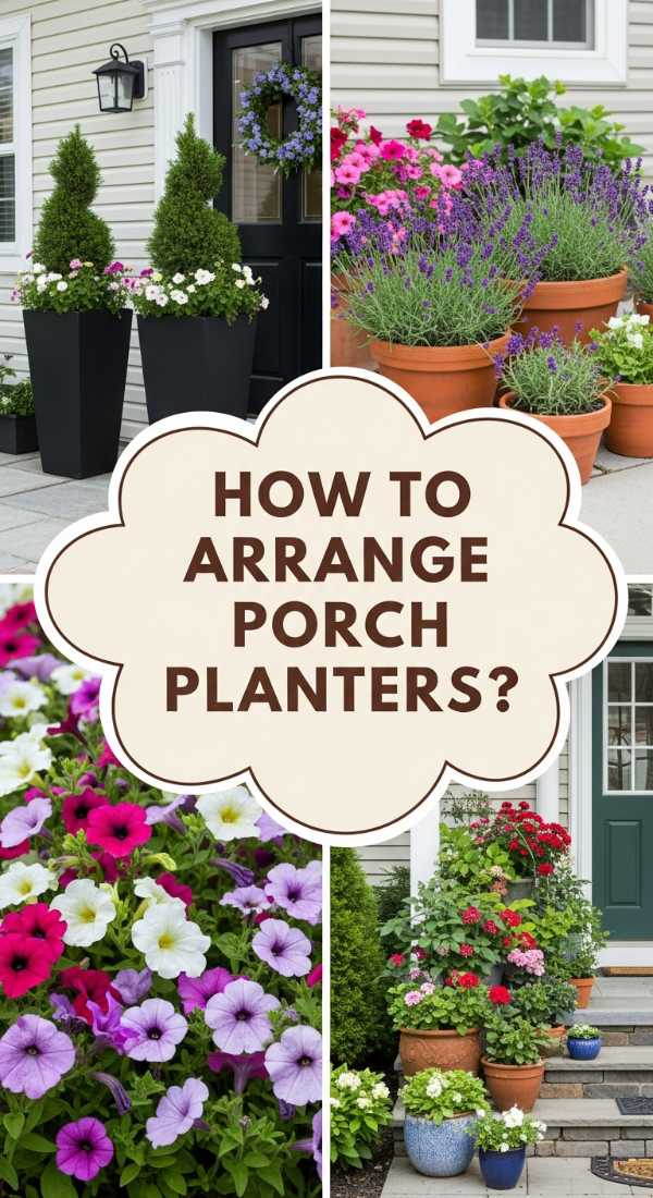 How To Arrange Porch Planters For Instant Home Warmth 69edfdeb02879