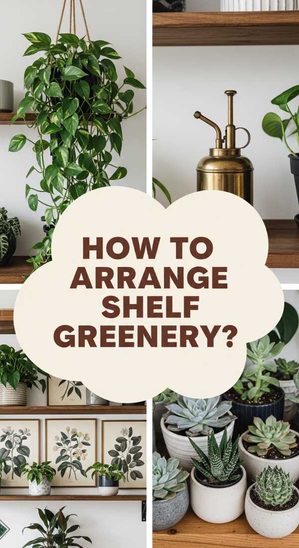 How To Arrange Shelf Styling Ideas For An Indoor Jungle Look 69e4b919bdd15
