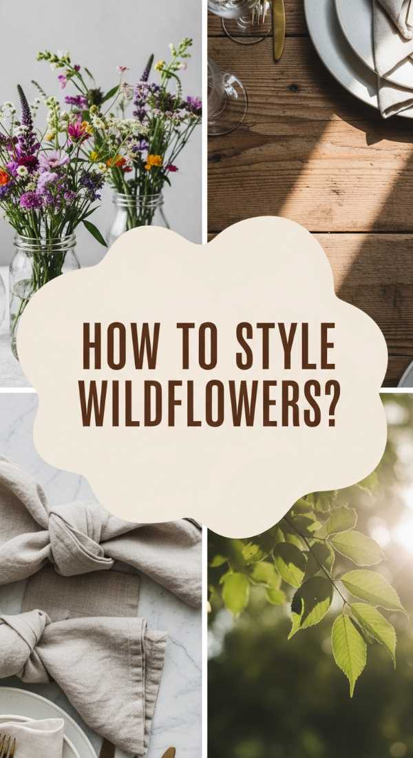 How to Arrange Wildflower Centerpieces for a Dreamy Event Tablescape