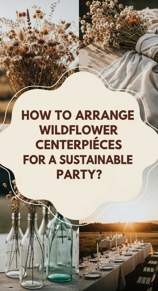 How To Arrange Wildflower Centerpieces For A Sustainable Garden Party 69e9fb193c683