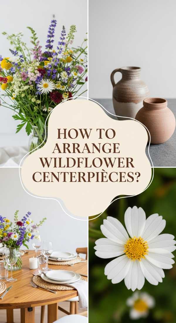 How To Arrange Wildflower Centerpieces For A Whimsical Dinner Party 69e7227f15e4f