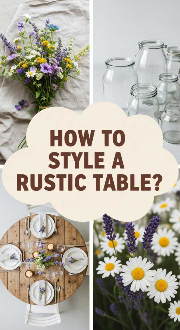 How To Arrange Wildflower Centerpieces For A Whimsical Round Table Dinner 69f232e8e1451