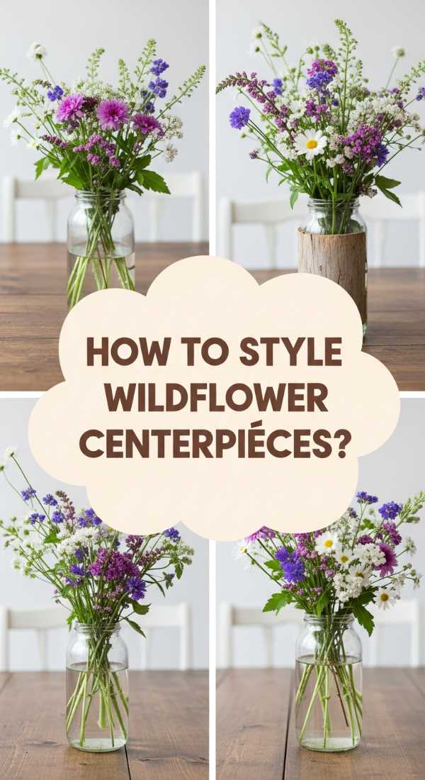 How To Arrange Wildflower Centerpieces For An Enchanted Round Table 69e9fb1a43e78