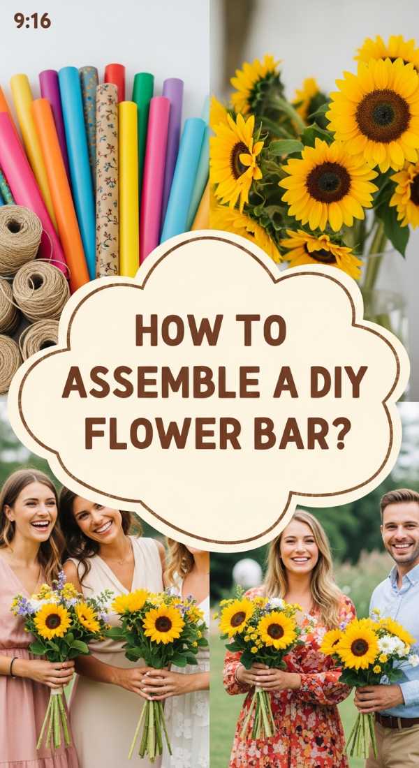 How To Assemble A Diy Flower Bar For A Joyful Birthday Party 69f0803c62bfe