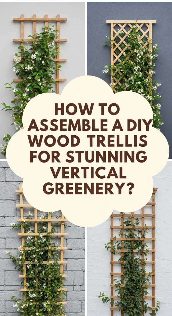 How To Assemble A Diy Wood Trellis For Stunning Vertical Greenery 69ef171f1b0a5
