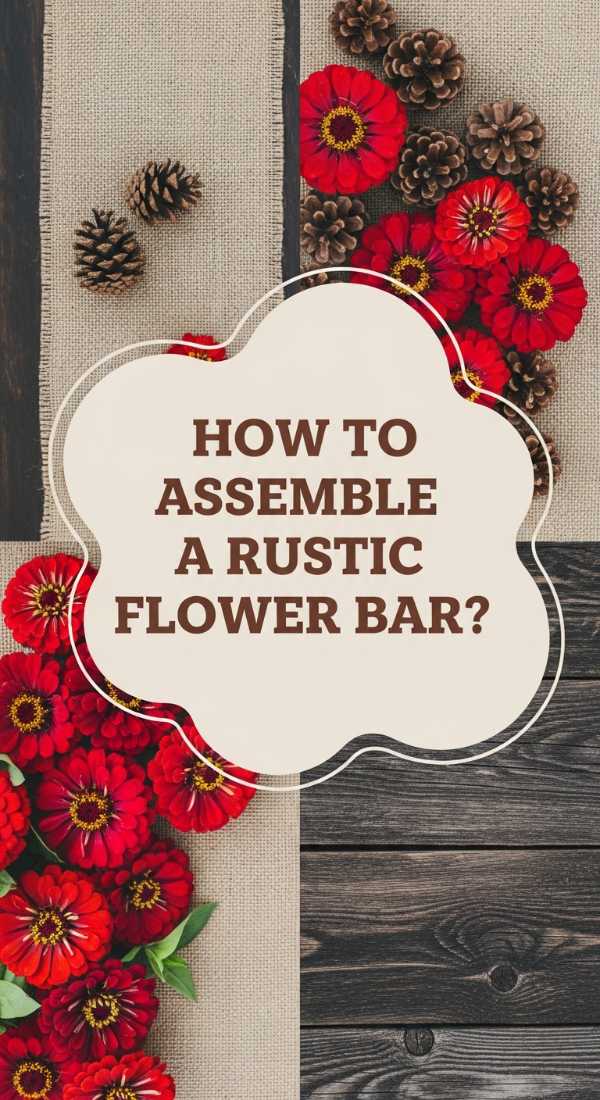 How To Assemble A Rustic Flower Bar For A Cozy Outdoor Event 69f0820d08b2e