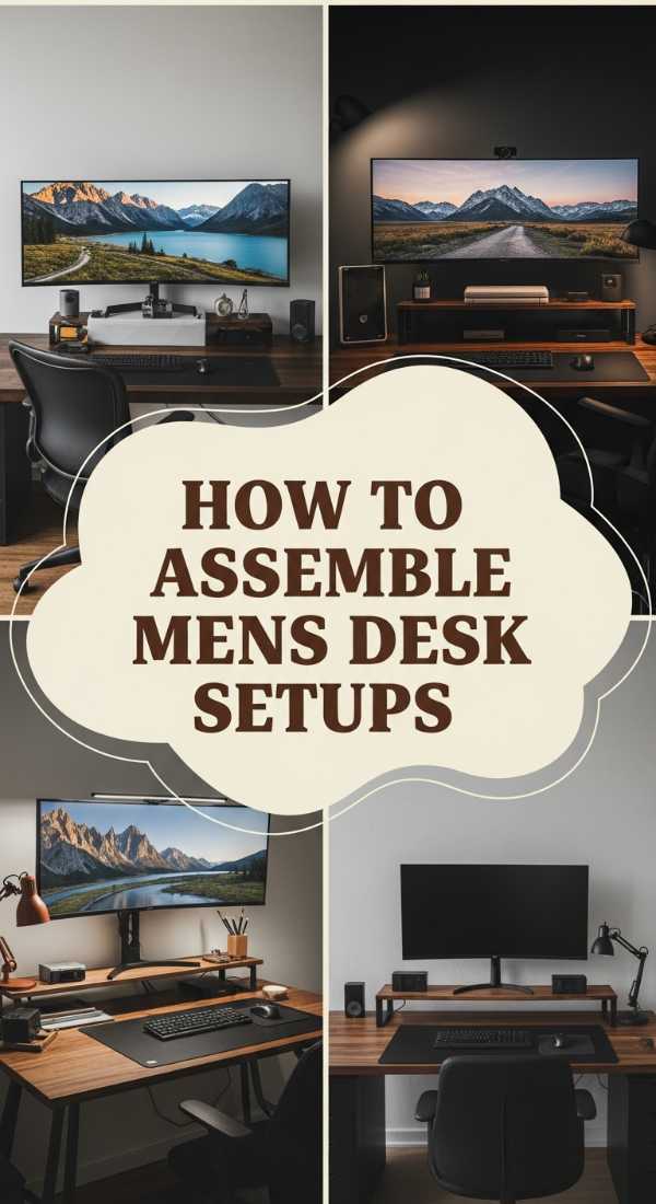 How To Assemble A Sleek Mens Desk Setup Office For High Performance 69e9fc69b420a