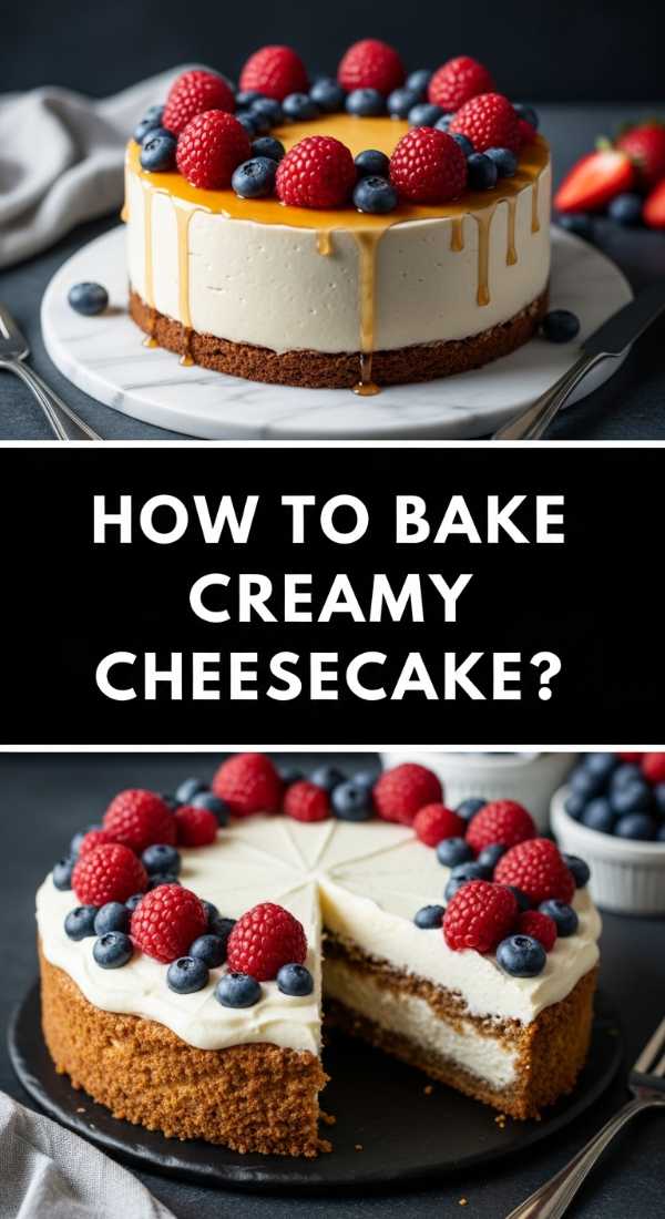 How to bake creamy cheesecake?