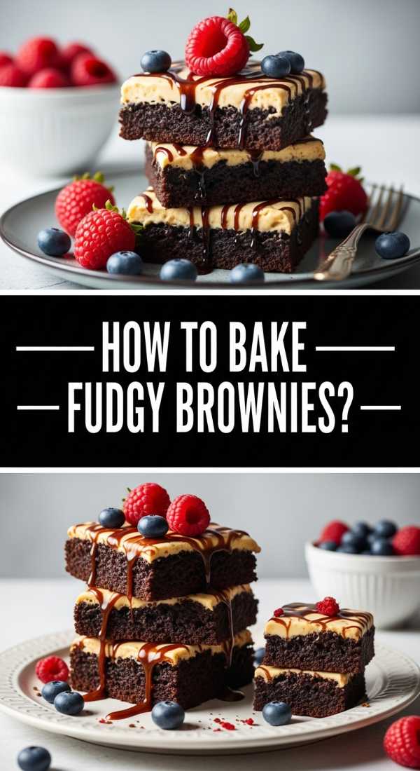 How to bake fudgy brownies