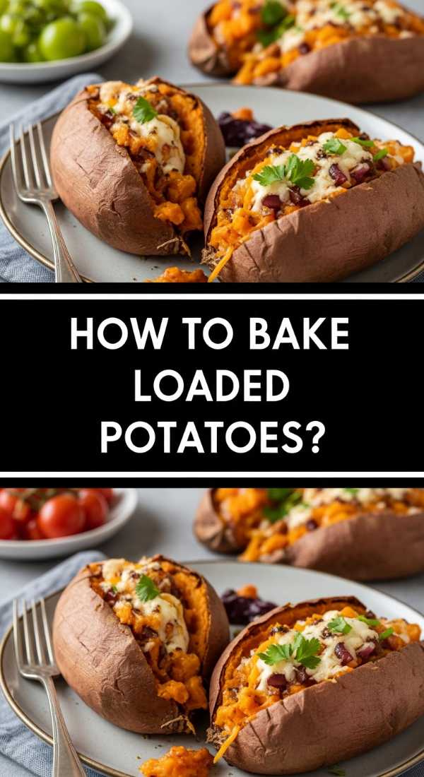 How To Bake Loaded Sweet Potatoes 69f252299afd2