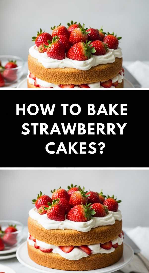 How To Bake Strawberry Cakes 69e85b20b96b4