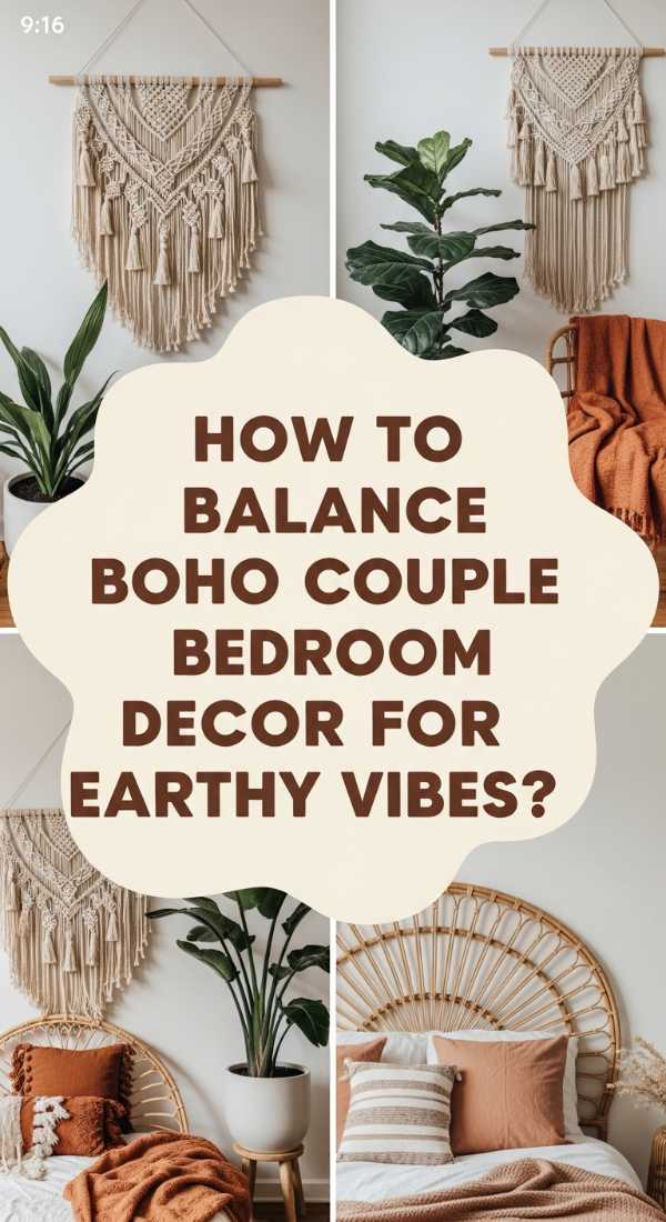 How To Balance Boho Couple Bedroom Decor For An Organic Earthy Atmosphere 69df1b5521508