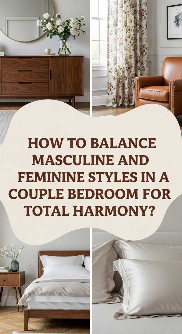 How To Balance Masculine And Feminine Styles In A Couple Bedroom For Total Harmony 69edf96e7f6f6