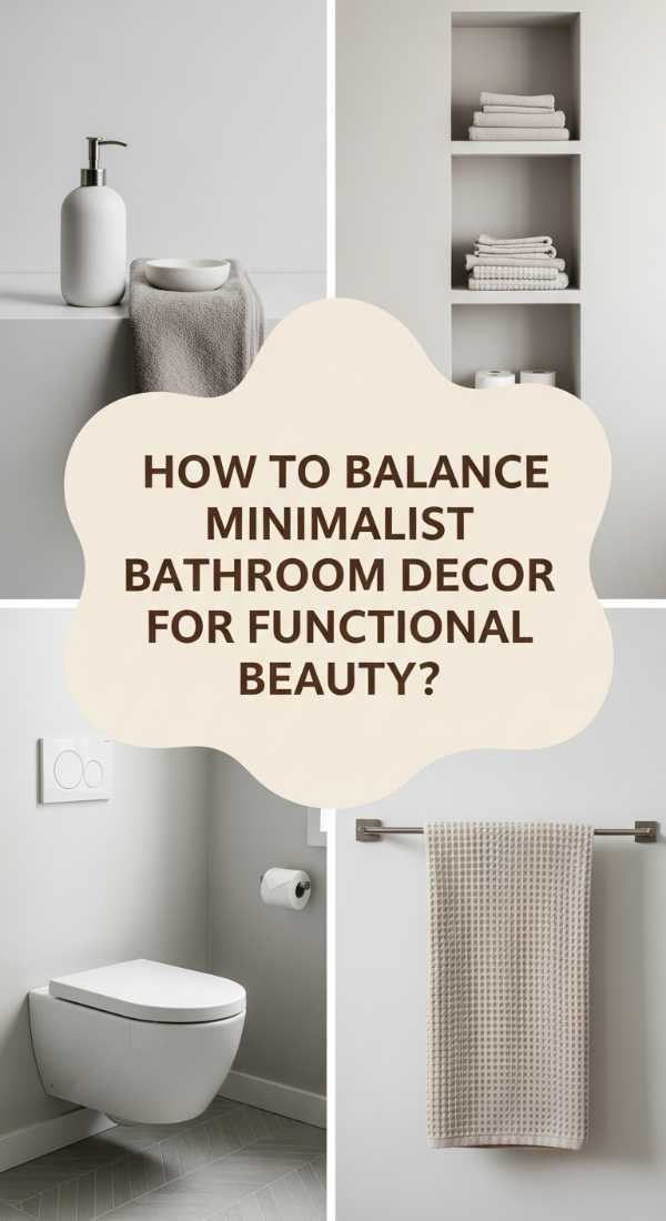 How To Balance Minimalist Bathroom Decor For Functional Beauty 69e32582b61b2
