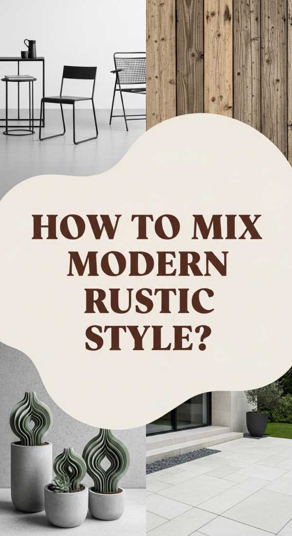 How To Blend Modern Style With Rustic Garden Decor For A Sophisticated Patio 69df1e807092b