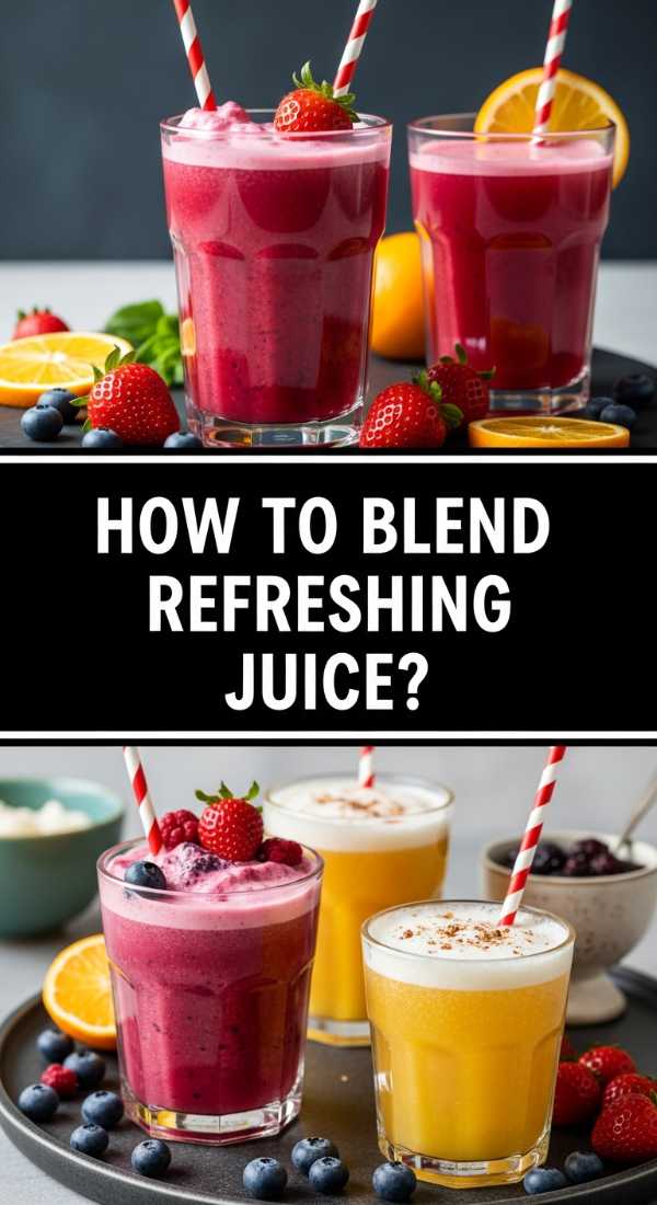 How To Blend Refreshing Juice 69ee3ace7e873
