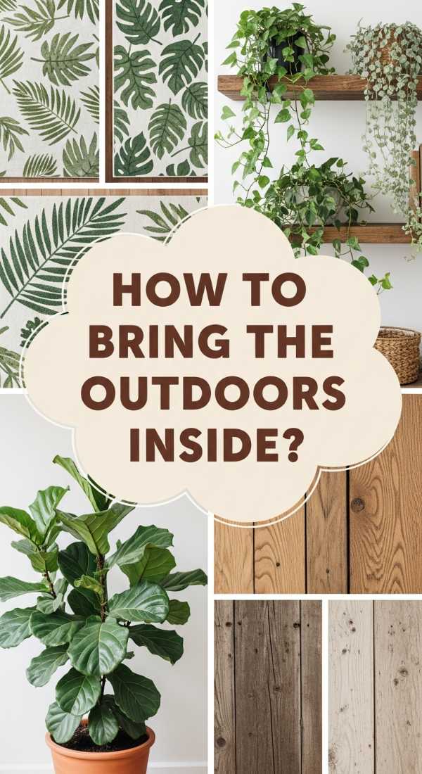 How To Bring The Outdoors Inside For A Fresh Feeling 69f2f8076ba07