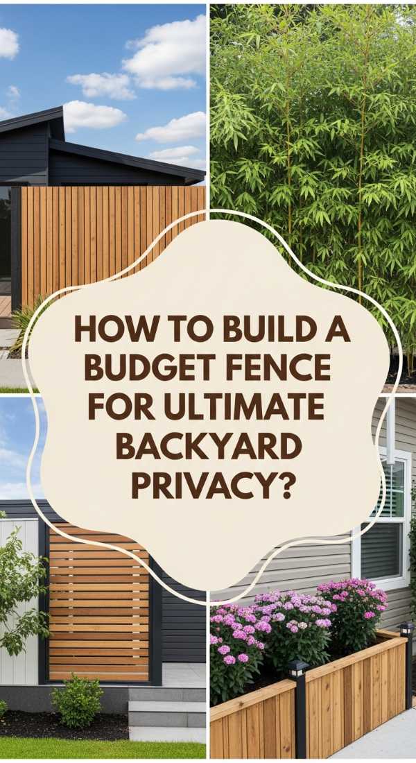 How To Build A Budget Fence For Ultimate Backyard Privacy 69ef123ab9908