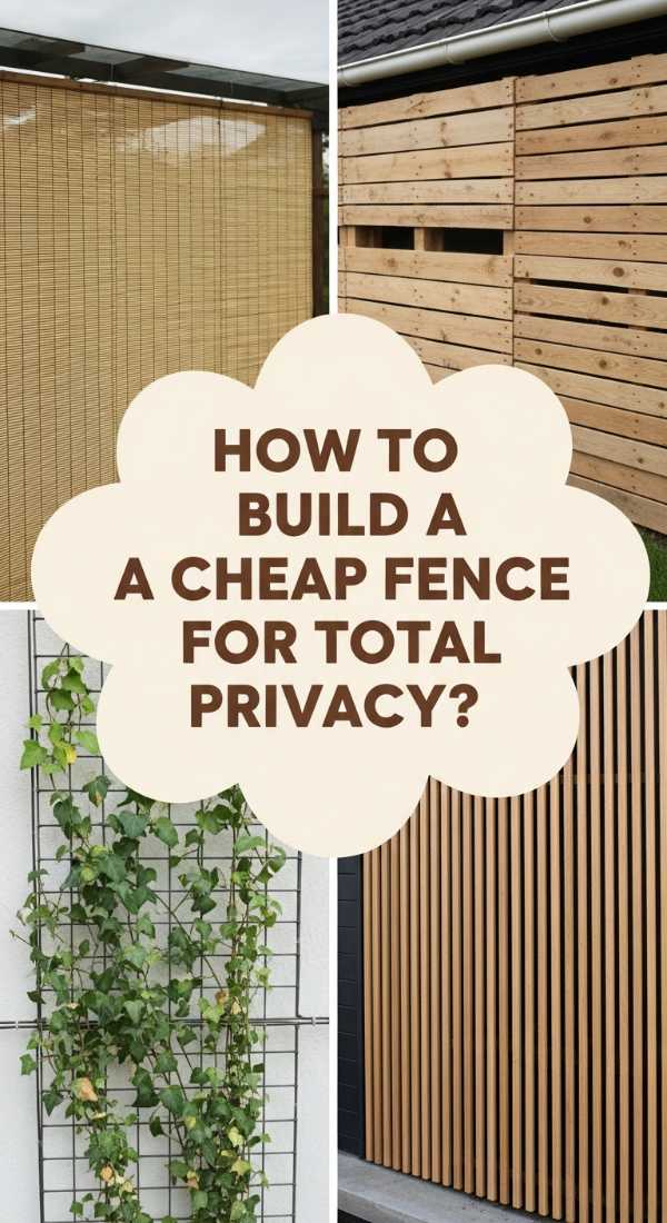How To Build A Cheap Fence For Total Backyard Privacy 69e9fb177417c