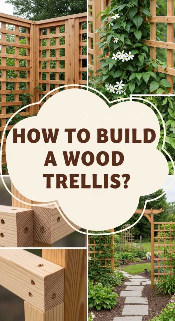 How To Build A Custom Wood Trellis For A Lush Garden Sanctuary 69ef1739c68c5