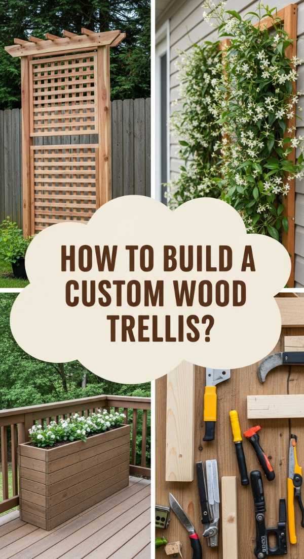 How To Build A Custom Wood Trellis For Lush Climbing Vines 69ef123e8e8af