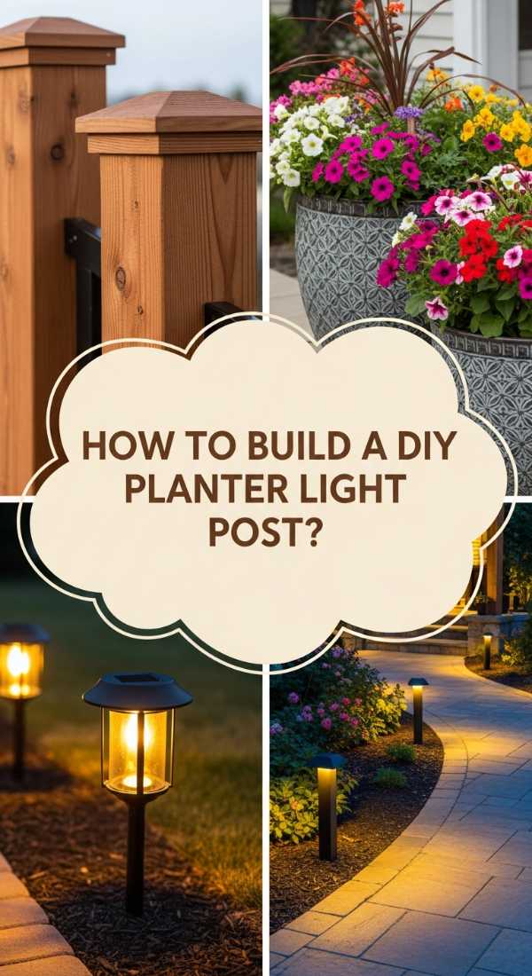 How To Build A Diy Planter Light Post For A Magical Garden Glow 69df1daa1d690