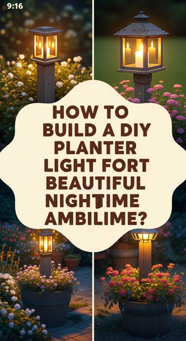 How To Build A Diy Planter Light Post For Beautiful Nighttime Ambience 69f0804890492