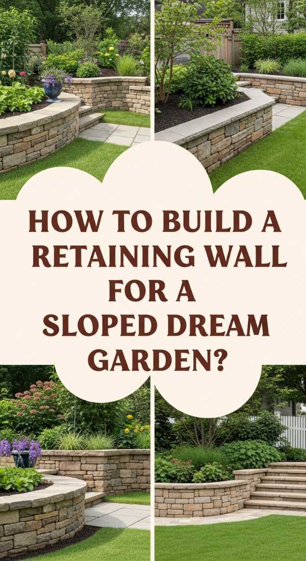 How To Build A Low Retaining Wall For A Sloped Dream Garden 69f0804661351