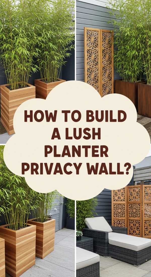 How To Build A Lush Planter Privacy Wall For A Secluded Backyard Retreat 69ef13a2418ea