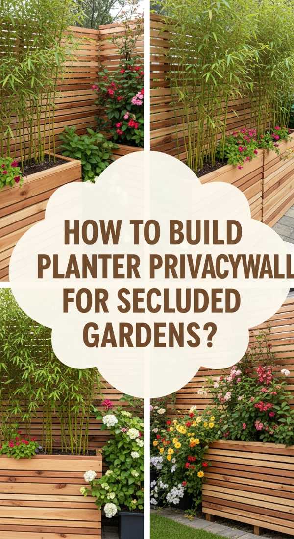 How To Build A Planter Privacy Wall For A Secluded Garden Oasis 69edfdcb175ba