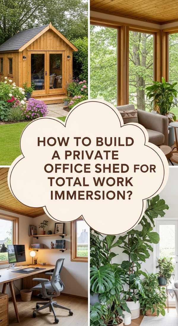 How To Build A Private Office Shed For Total Work Immersion 69e3256e6005c