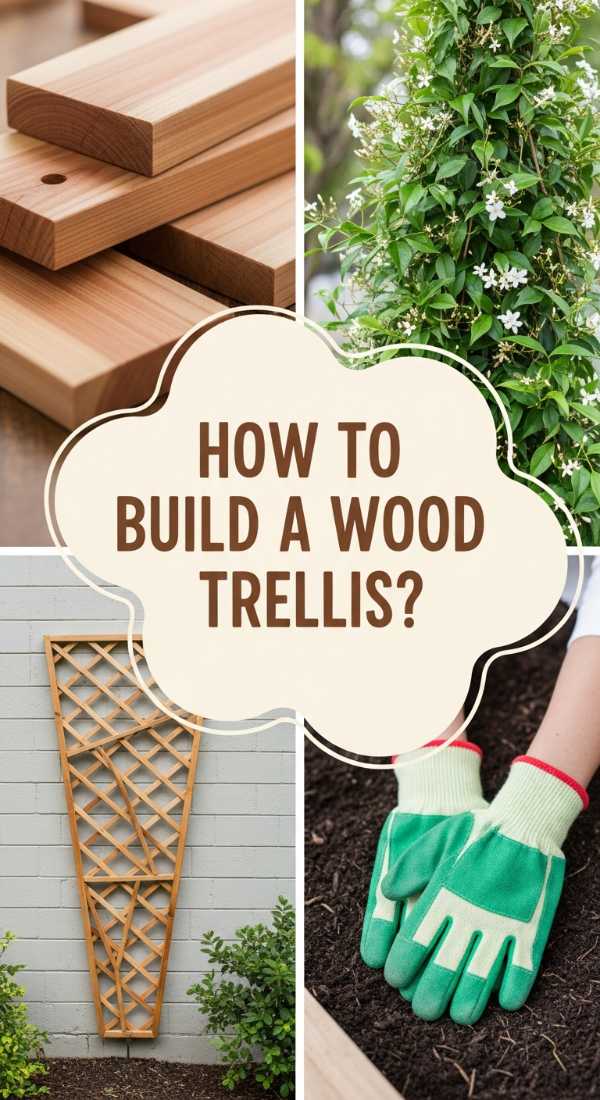 How To Build A Wood Trellis For A Lush Garden Oasis 69edfdba069ca
