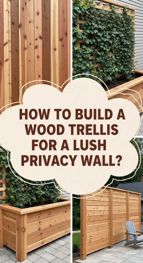 How To Build A Wood Trellis For A Lush Privacy Wall 69ef13aa3c723