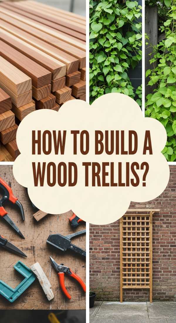 How To Build A Wood Trellis For A Vertical Garden Oasis 69f0820355281