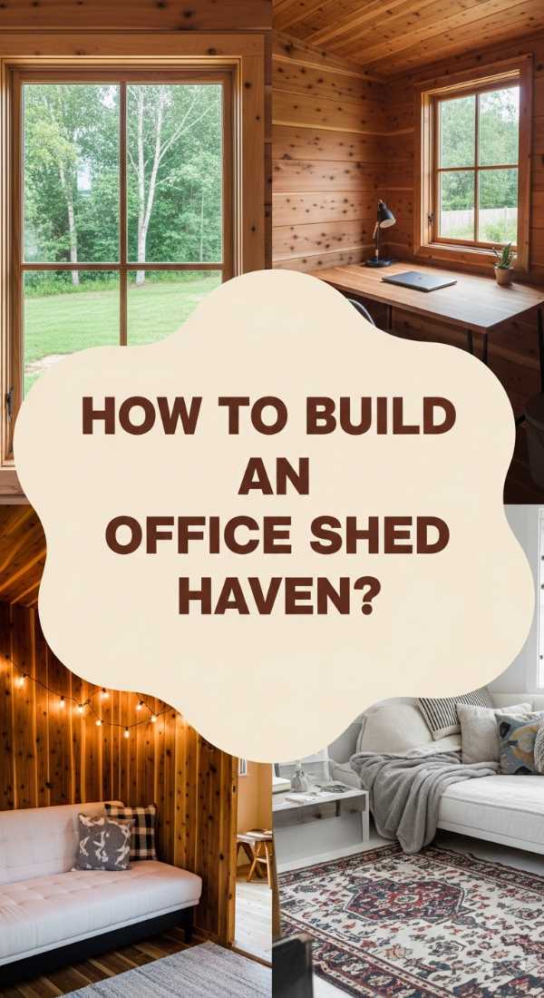 How to Build an Office Shed Haven for Quiet Focus