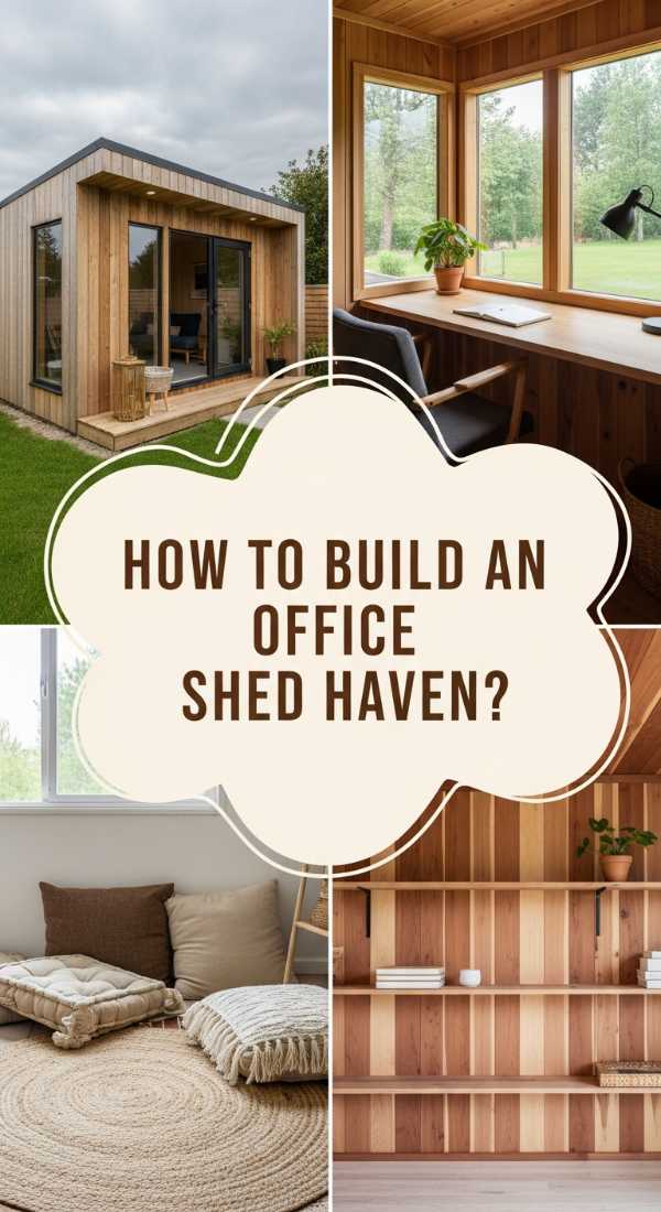 How to Build an Office Shed Haven for Quiet Focus