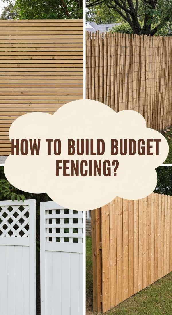 How To Build Budget Fencing For Privacy And Style 69ef13a42bada