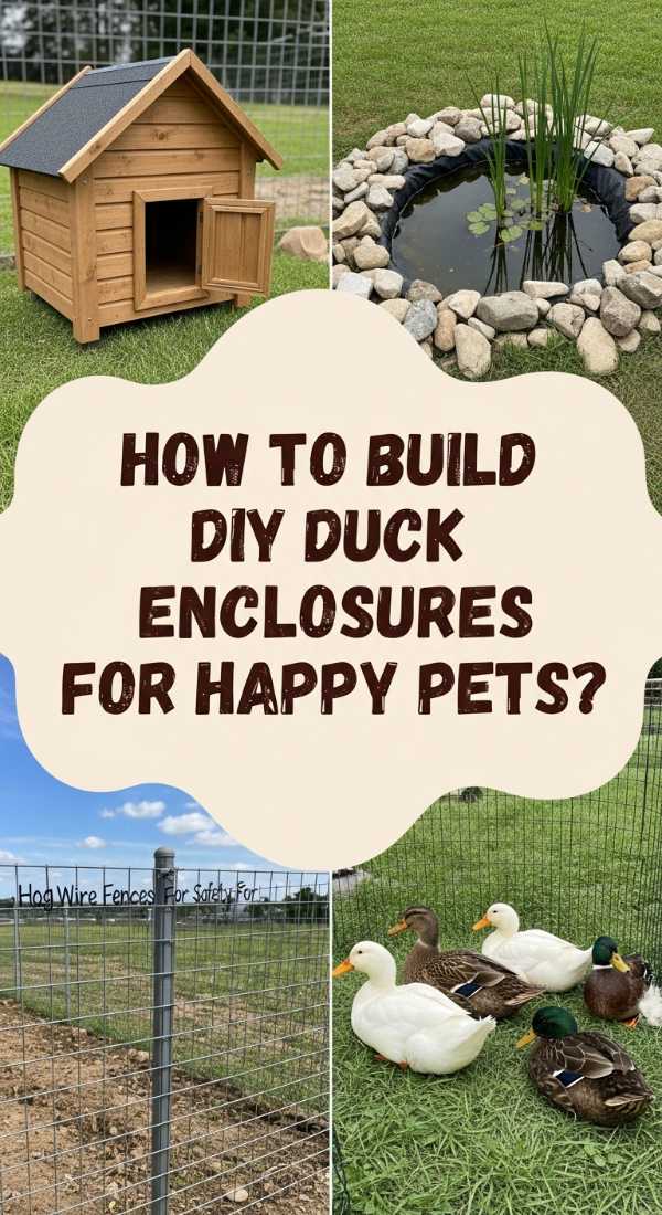 How to Build DIY Duck Enclosures for Happy Backyard Pets