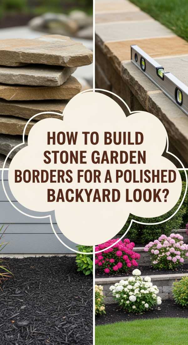 How To Build Stone Garden Borders For A Polished Backyard Look 69e5fe12349fe