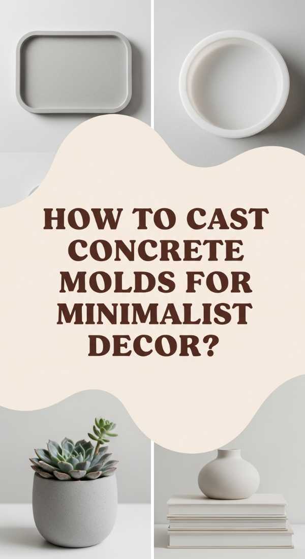 How To Cast Concrete Molds For Minimalist Modern Decor 69e9fb190515b