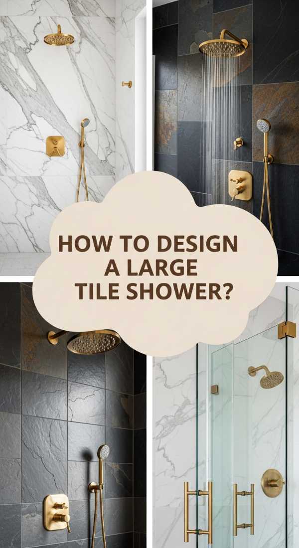 How To Choose Big Tile In Shower Areas For A Sleek Look 69f234de7c528