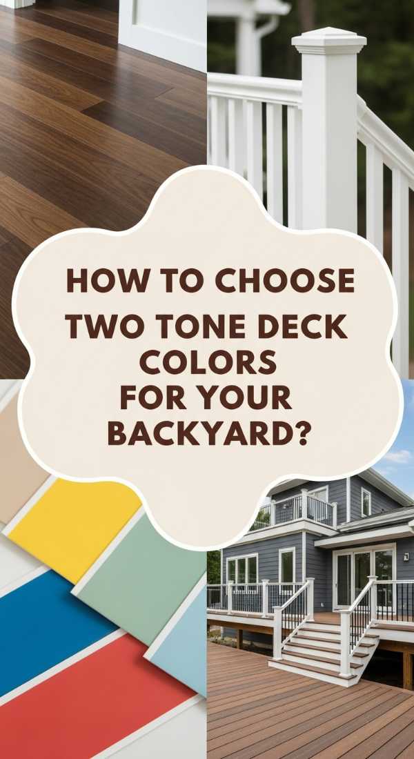 How to Choose Two Tone Deck Color Ideas for a Modern Backyard