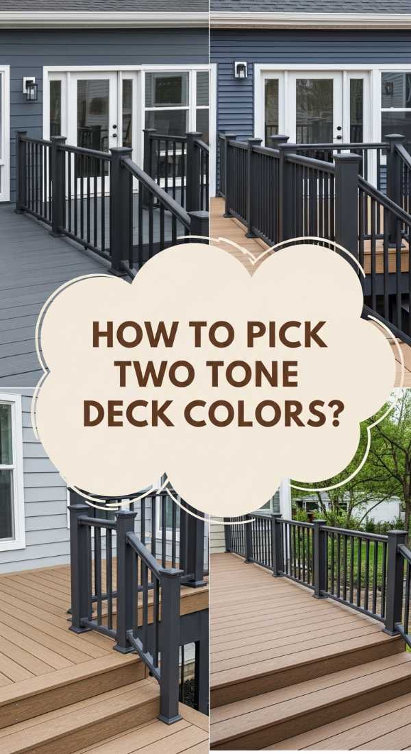 How To Choose Two Tone Deck Color Ideas For A Modern Backyard Oasis 69dde90476355