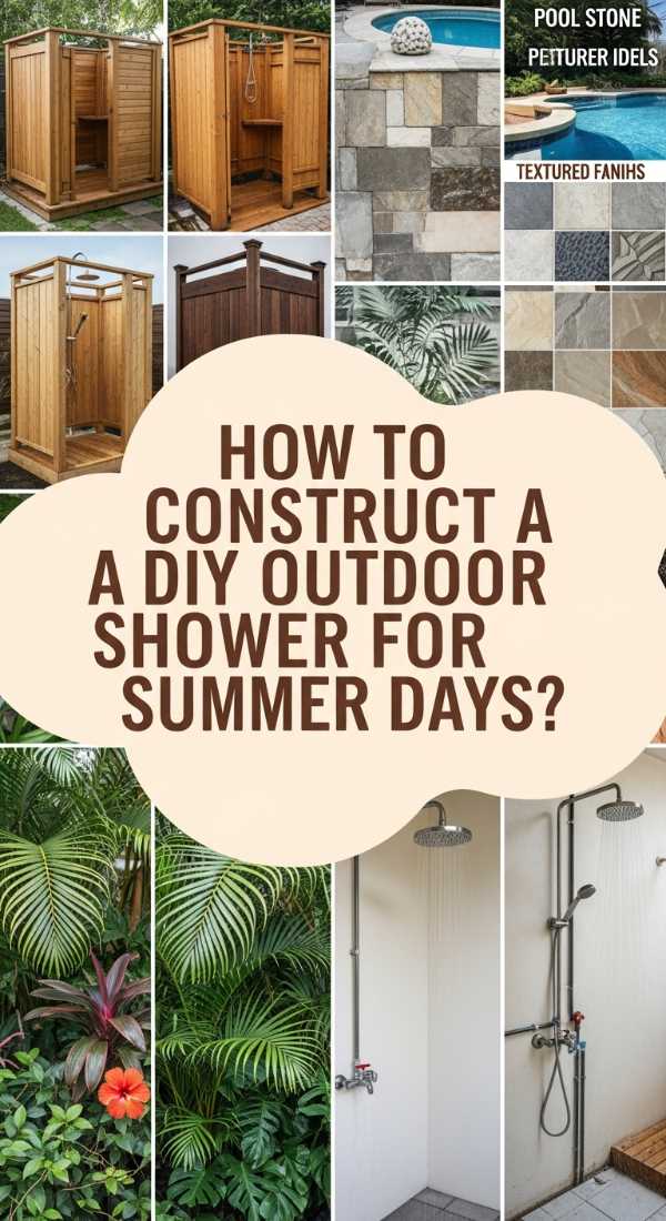 How To Construct A Diy Outdoor Shower For Refreshing Summer Days 69ef13bf26970