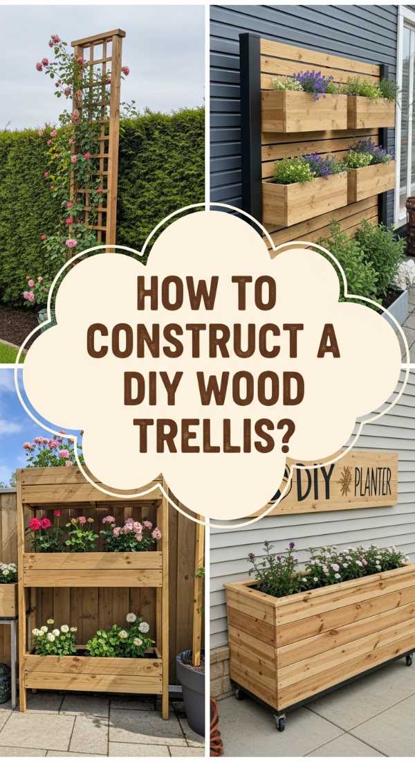 How To Construct A Diy Wood Trellis For A Lush Garden Sanctuary 69f238b285c03