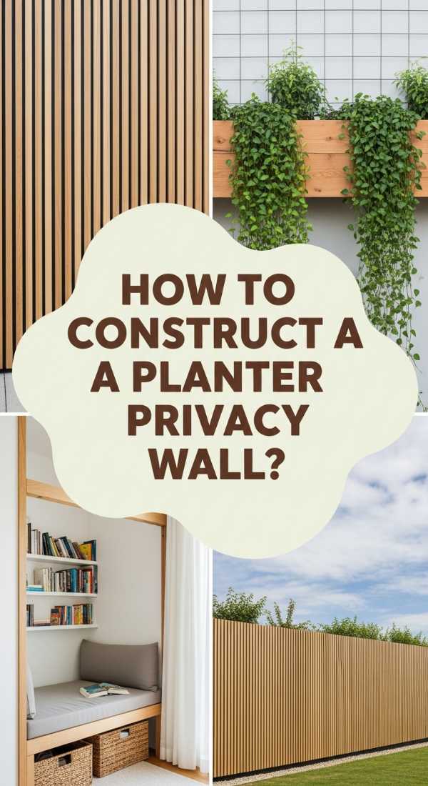How To Construct A Lush Planter Privacy Wall For Secluded Outdoor Relaxation 69f232f5c8b33