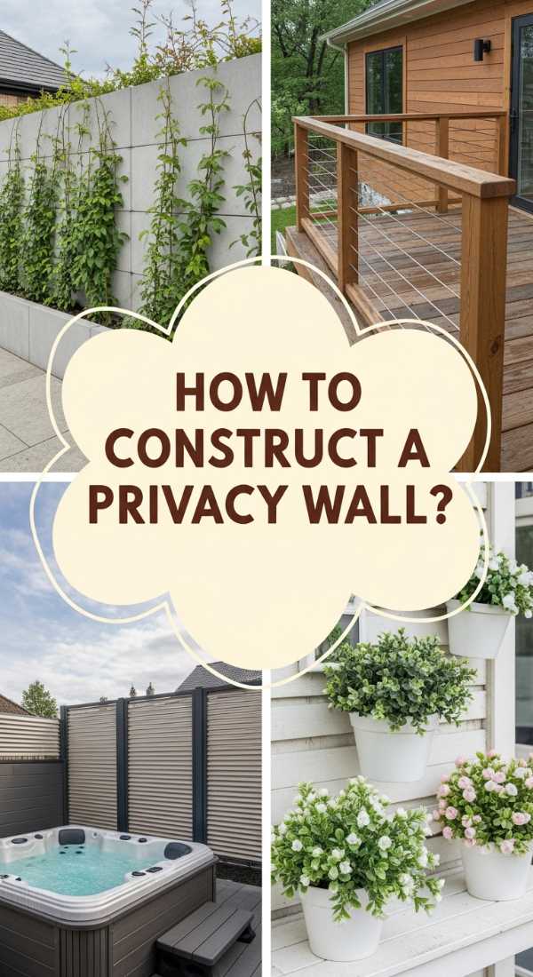How To Construct A Planter Privacy Wall For A Serene Backyard Sanctuary 69f238995d53c